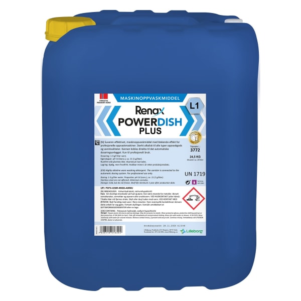 Maskinoppvask Renax Power Plus L1 24kg