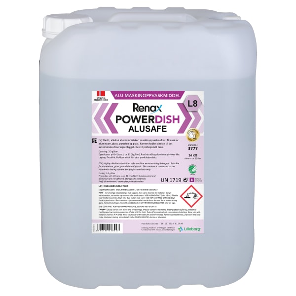 Maskinoppvask Renax P. AluSafe L8 24kg
