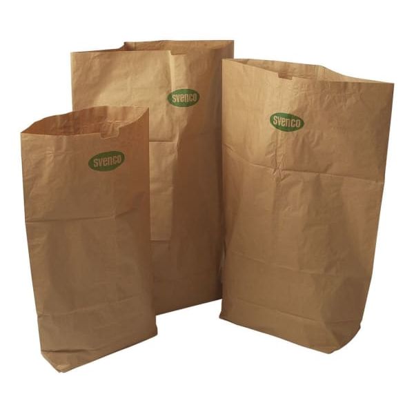 Avfallssekk papir 1lag 160L våtsterk