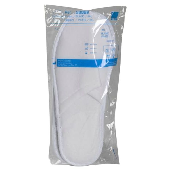 Tøfler engangs hvit nonwoven