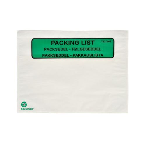 Pakkseddellomme papir C6 med trykk