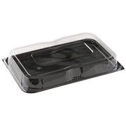 Fat plast m/lokk 550x370x80 mm sort