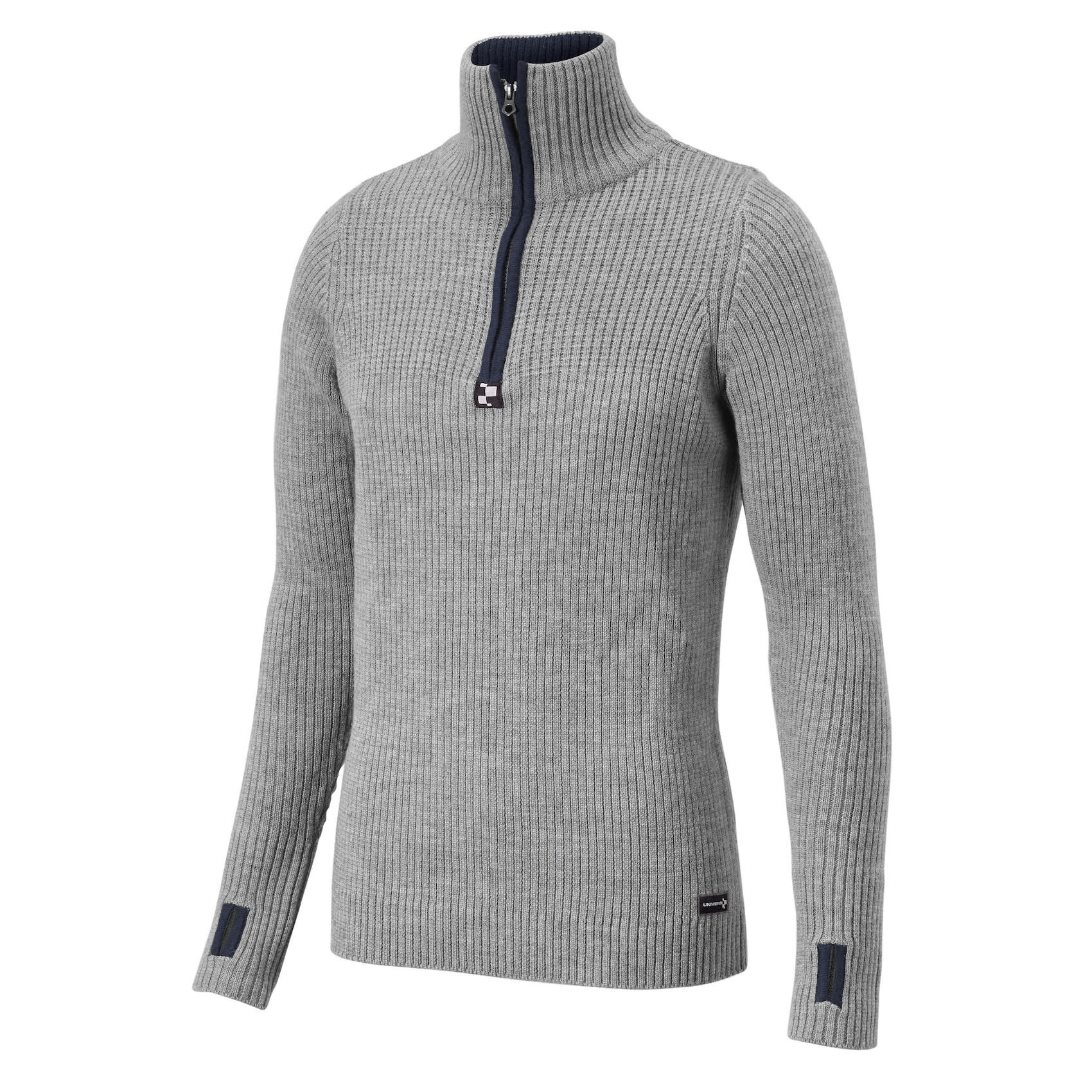 Genser Ull Voss Half-Zip Grå 2XL