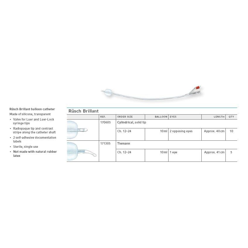 Kateter Aquaflate silikon  40cm CH12