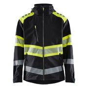 Jakke Softshell Varsel Sort/Gul str.3XL