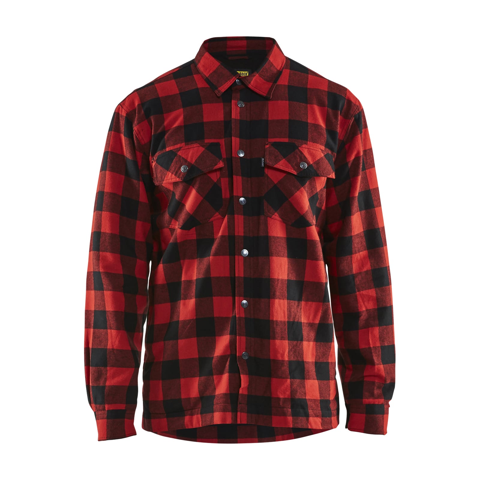 Skjorte Flanell Fôret Sort/Rød strl.3XL