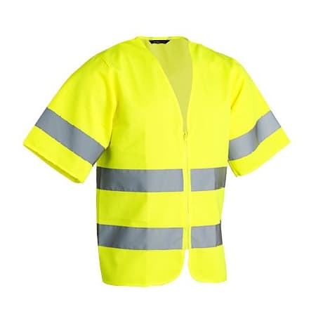 Vest Worksafe Unisex HiViz Gul S/M