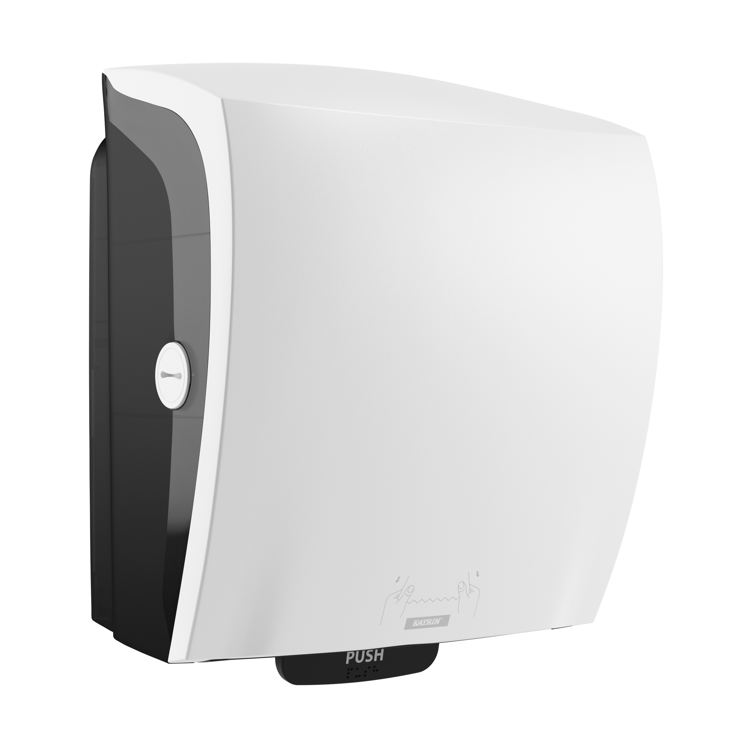 Dispenser System Hand Towel Roll hvit