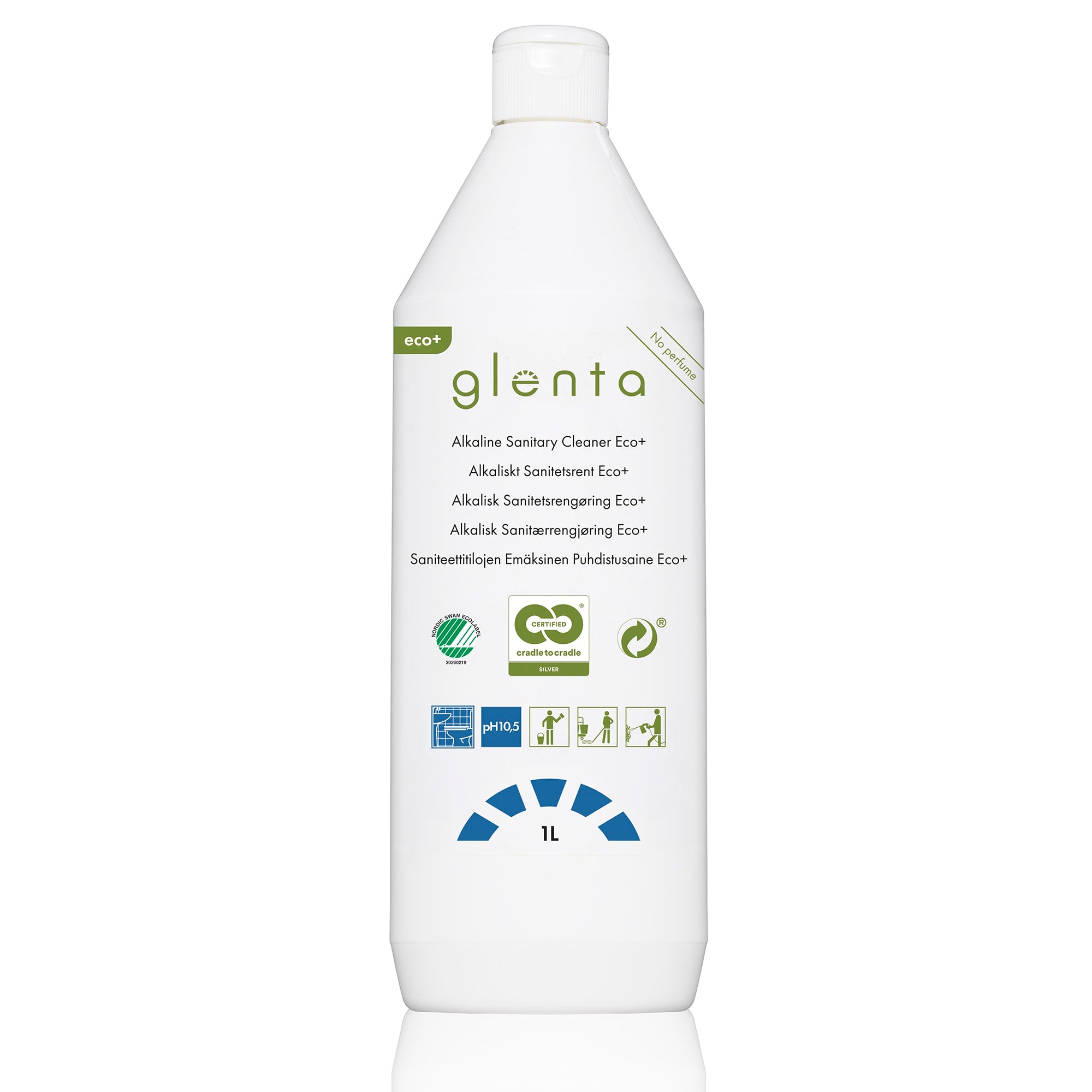 Sanitær alkalisk GLENTA Eco+ uparfy. 1l
