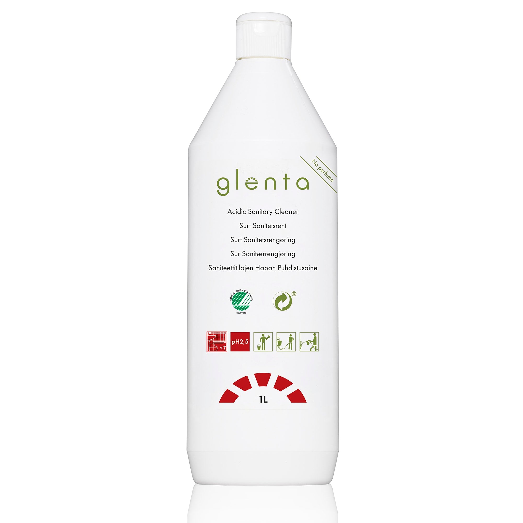 Sanitær surt GLENTA uparfymert 1l