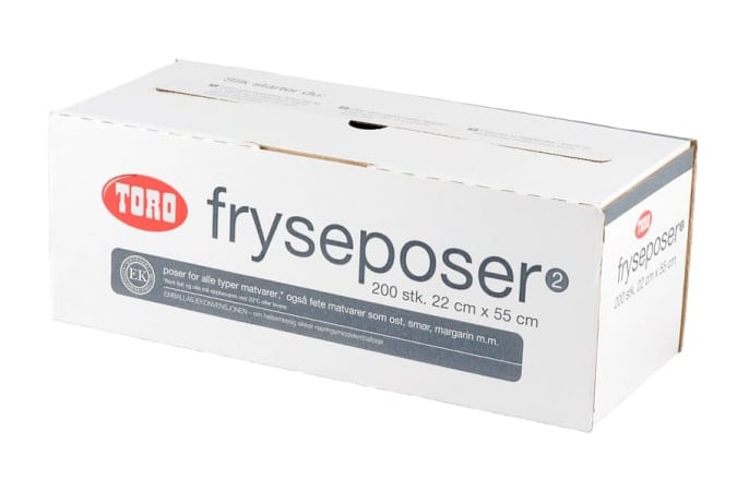 Fryseposer 22x55cm 30my klar