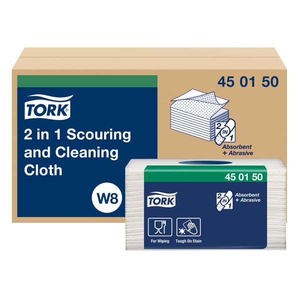 Rengjøringsklut Tork 2-i-1 hvit