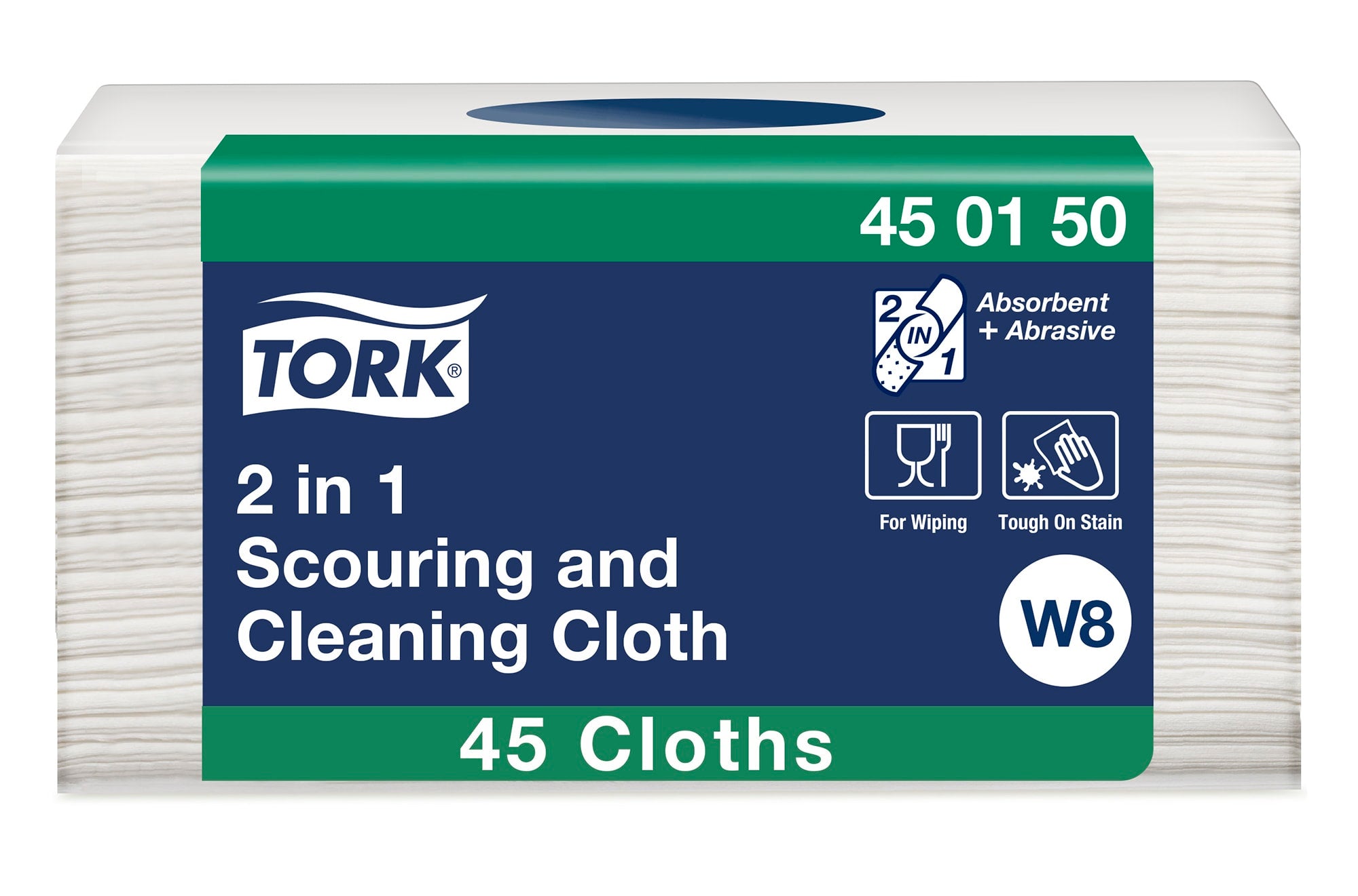 Rengjøringsklut Tork 2-i-1 hvit