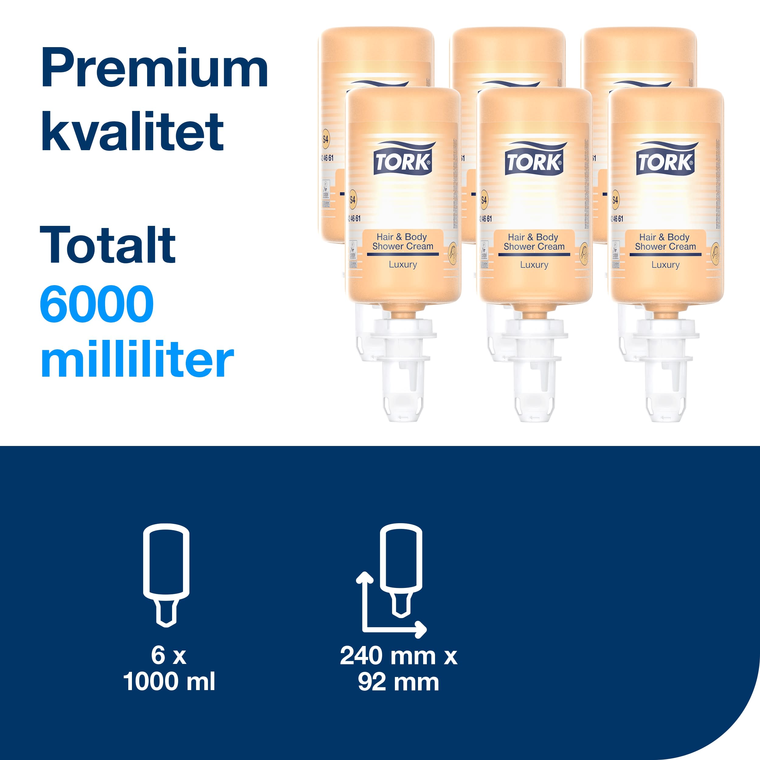 Hår og dusjcreme Tork S4 Luxury 1l