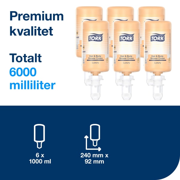 Hår og dusjcreme Tork S4 Luxury 1l