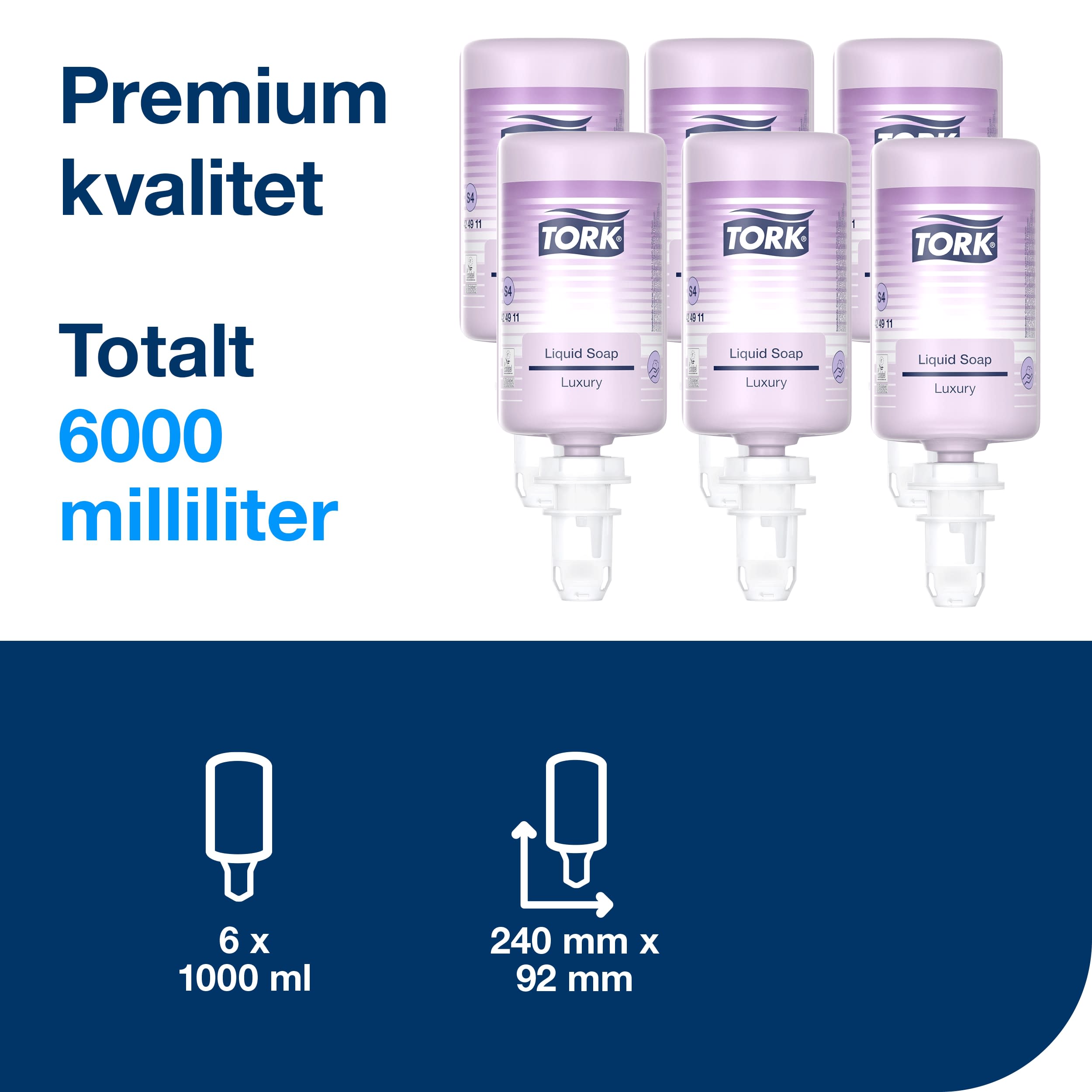 Håndsåpe Tork S4 Luxury Flytende 1l