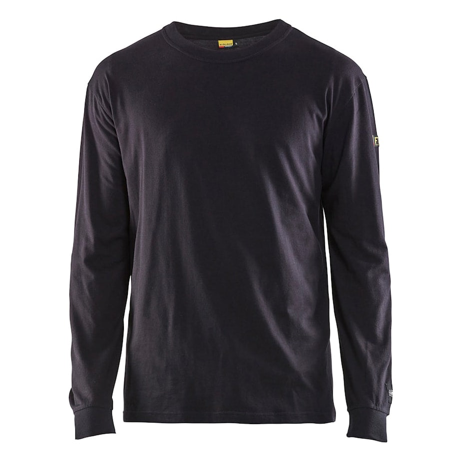 T-Shirt langermet marineblå L