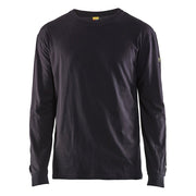 T-Shirt langermet marineblå 2XL