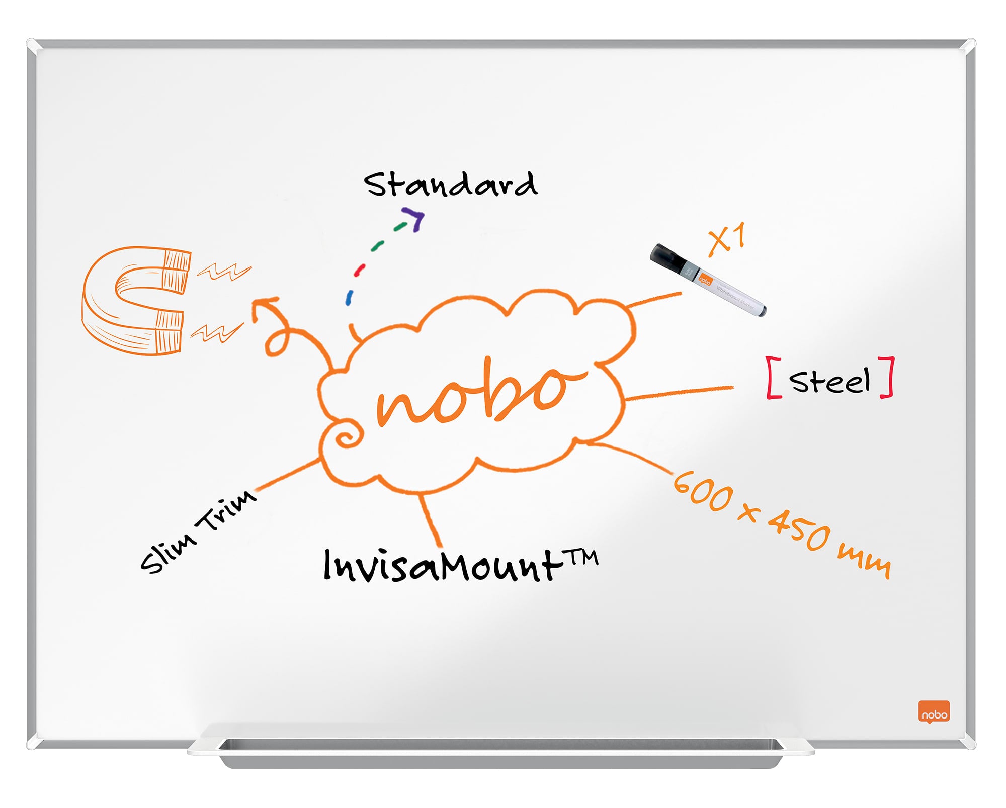 Whiteboard Impression Pro Lakk 60x45cm