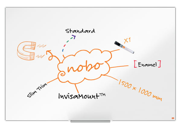 Whiteboard Impression Pro Emalj. 150x100