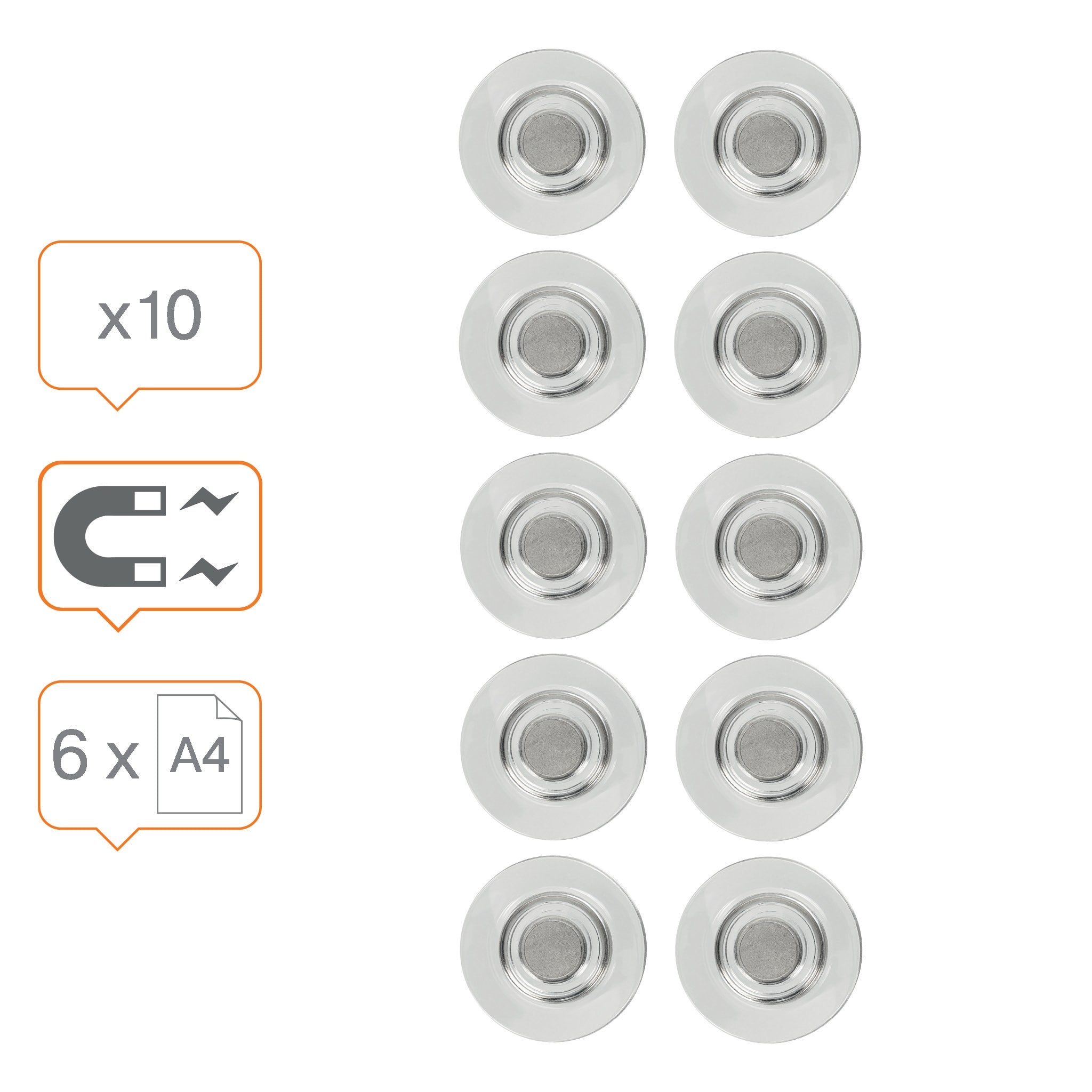 Magnet Glasstavle Nobo Klar