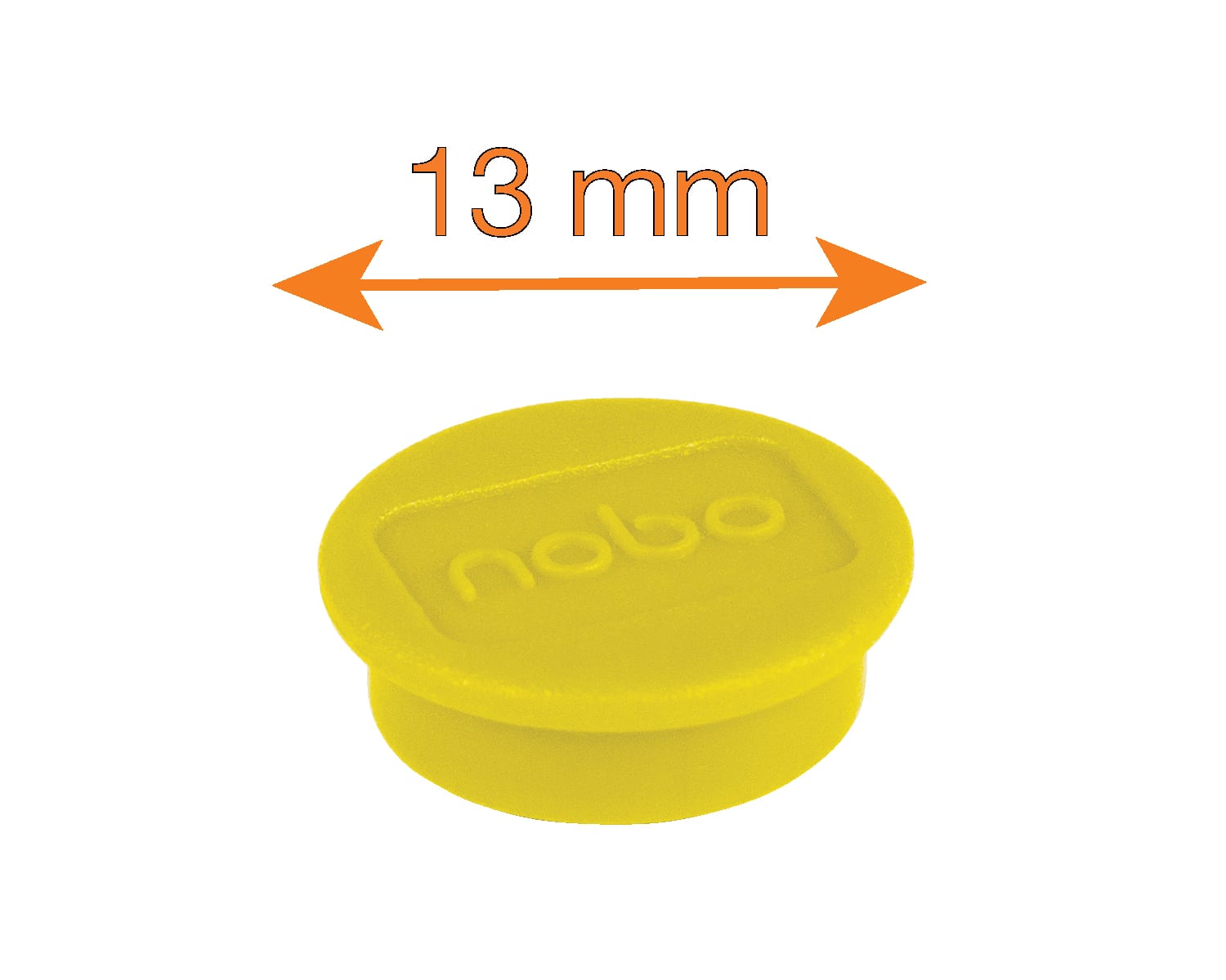 Magnet WB Nobo 13mm Gul