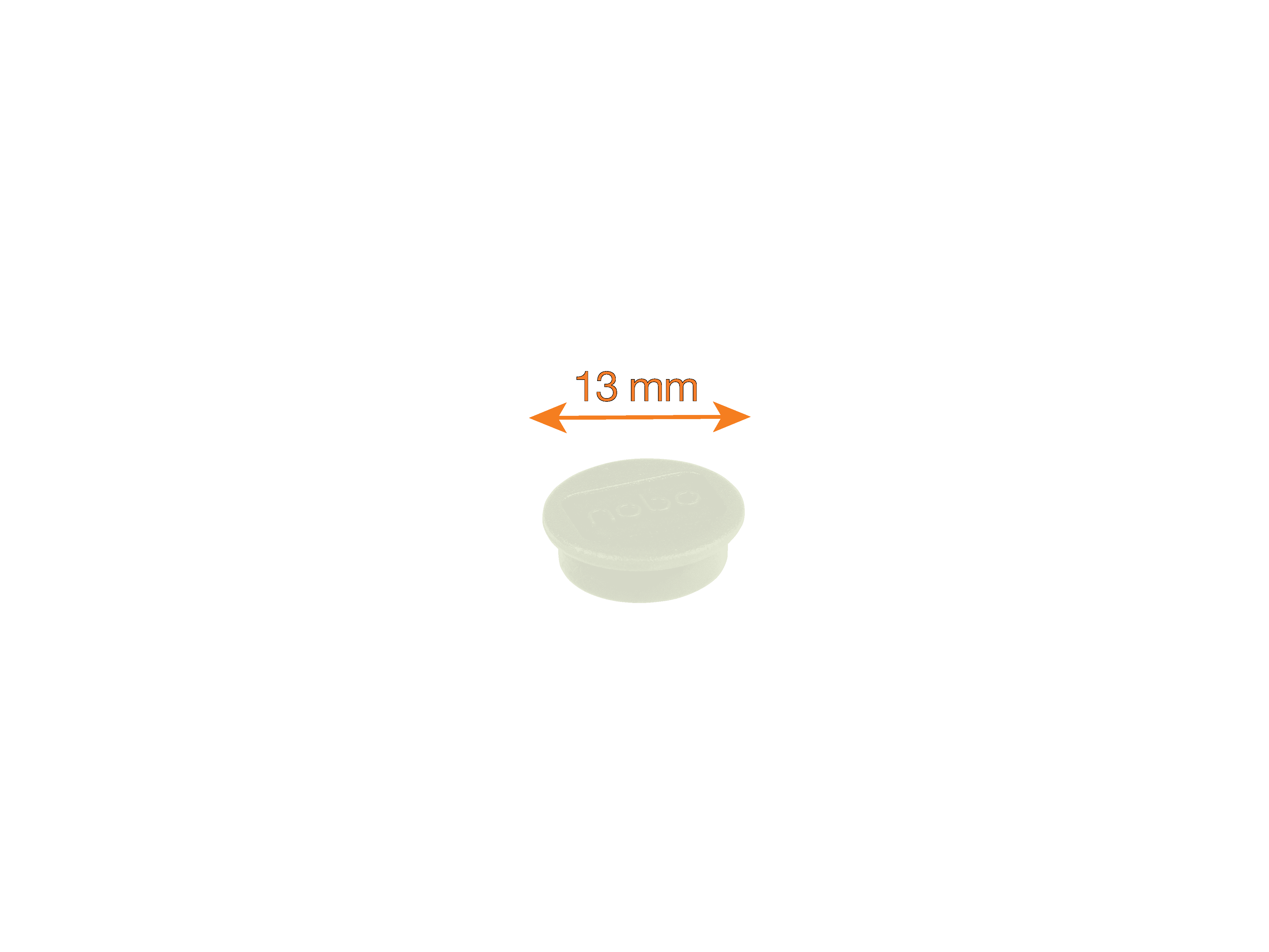 Magnet WB Nobo 13mm Hvit