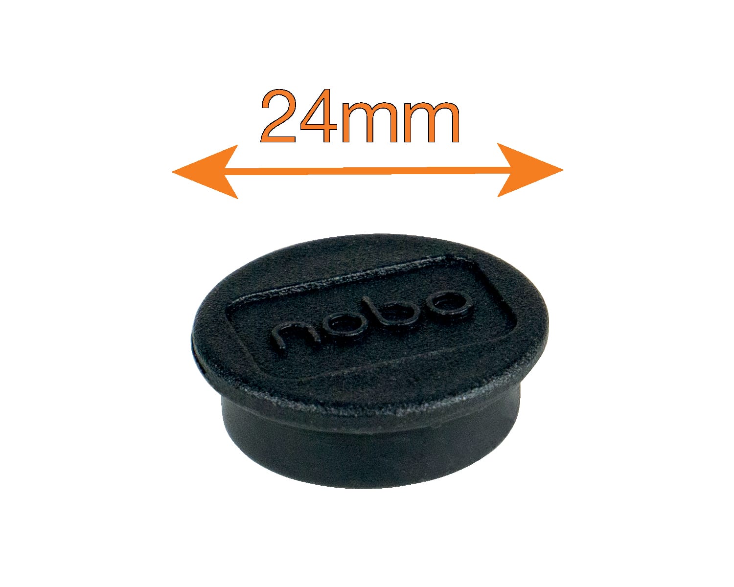 Magnet WB Nobo 24mm Sort