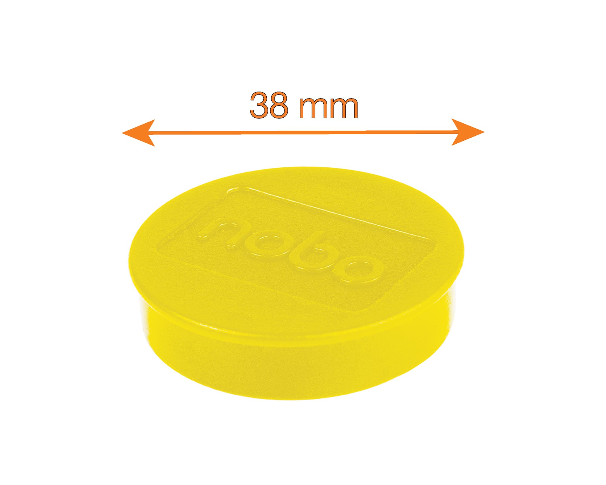 Magnet WB Nobo 2,5kg 38mm Gul