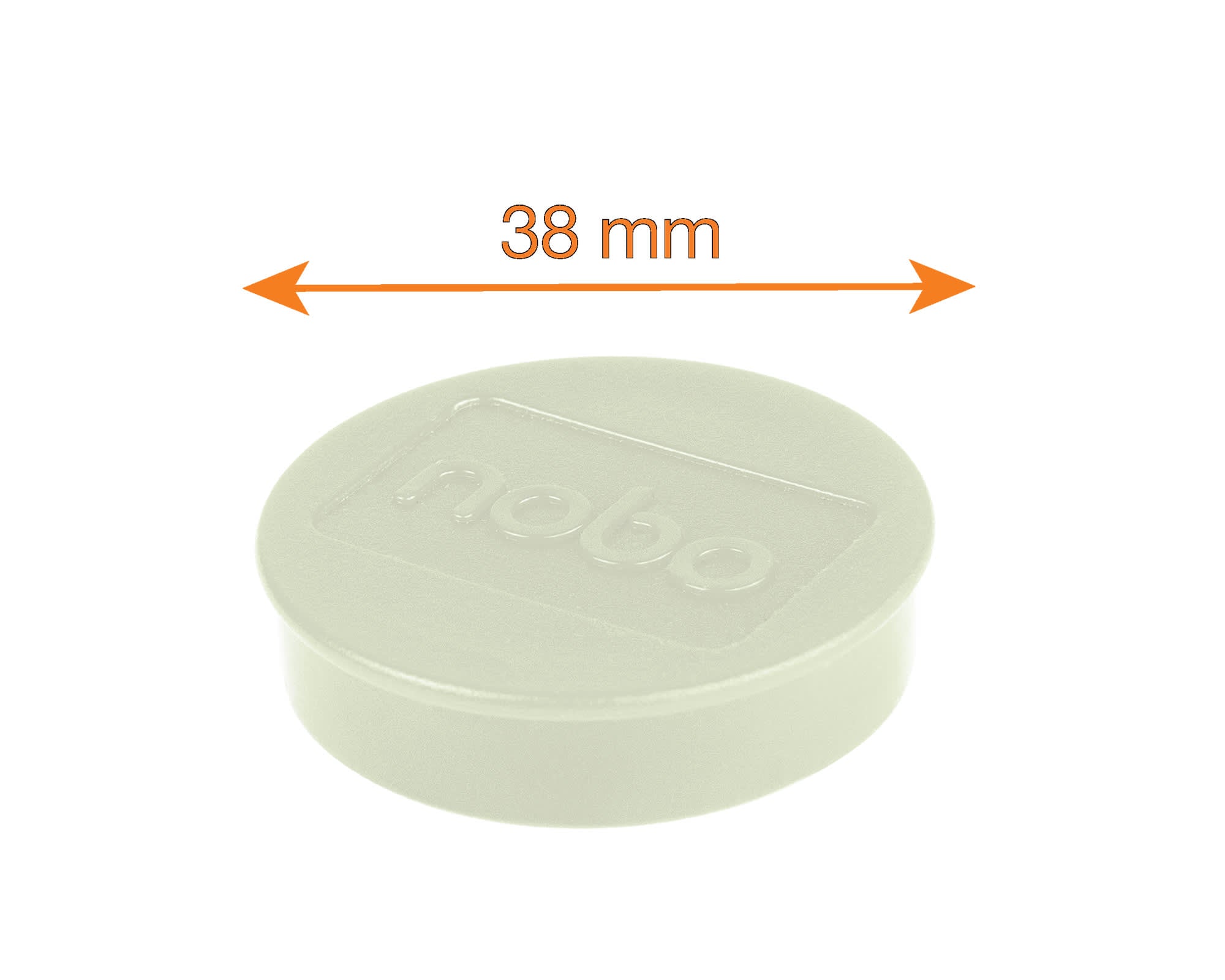 Magnet WB Nobo 2,5kg 38mm Hvit