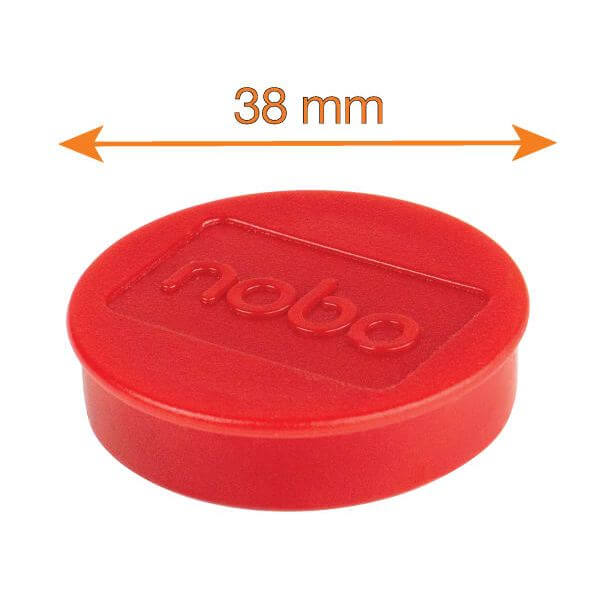 Magnet WB Nobo 2,5kg 38mm Rød