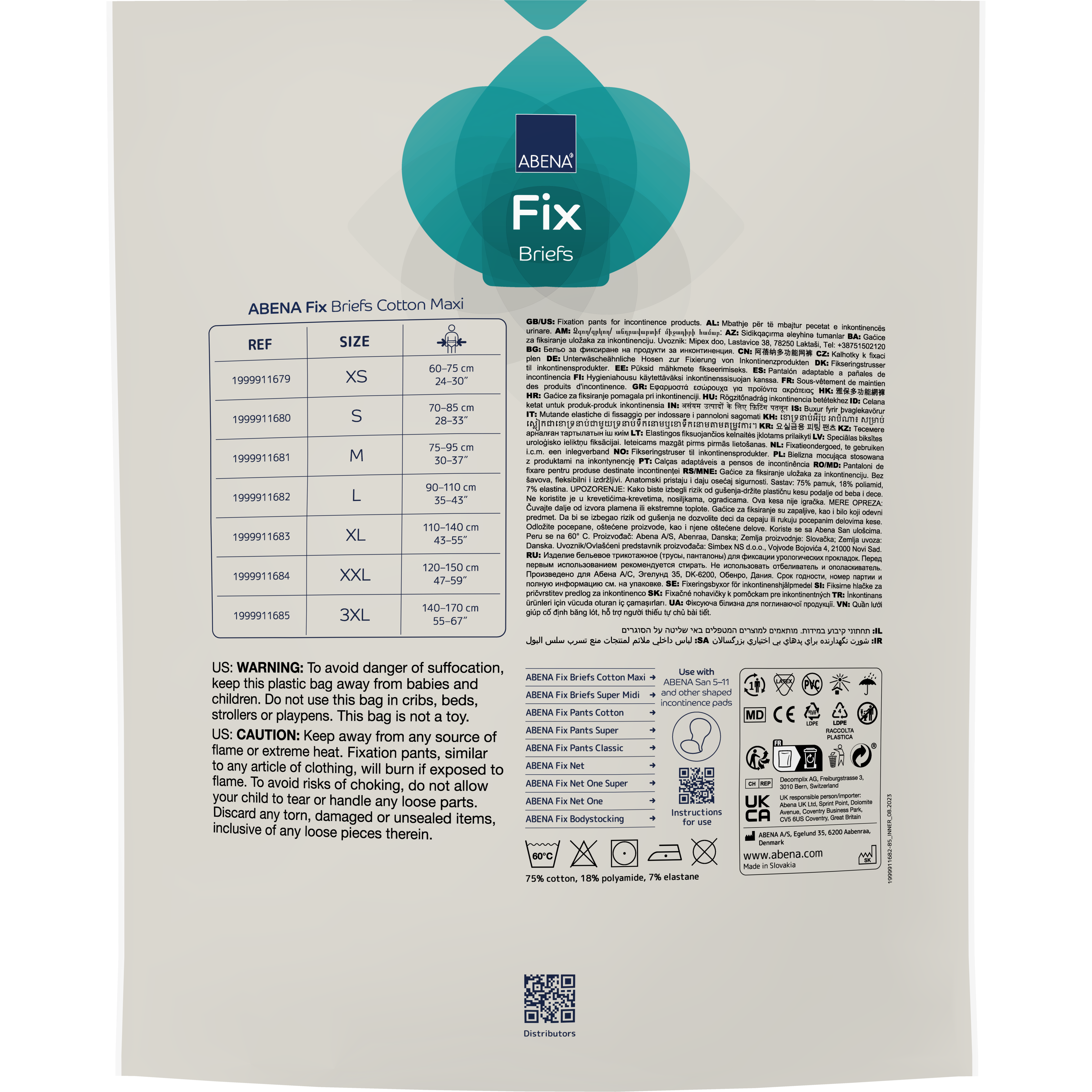 Truse Abena Fix Briefs Cotton Maxi XS