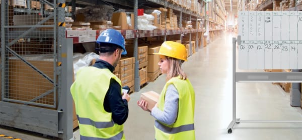 Whiteboard Mobile Nobo Glass 120x90cm