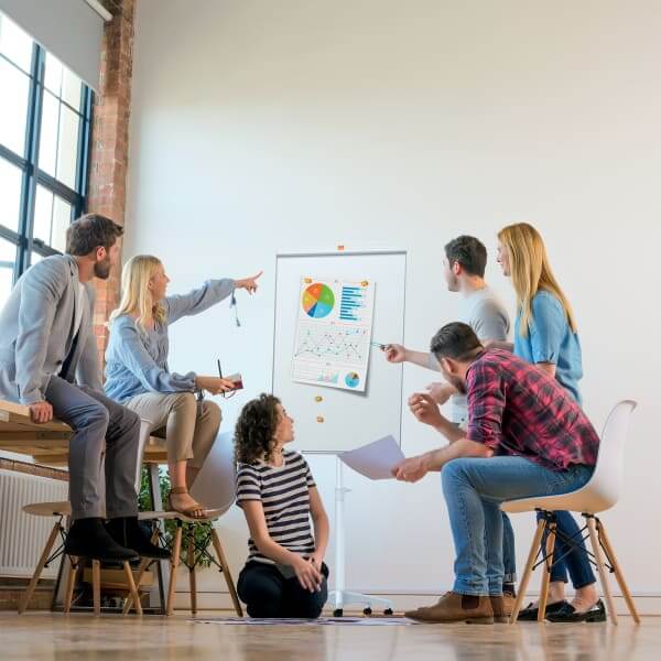 Flippoverstativ ImpressionPro mobil Lakk