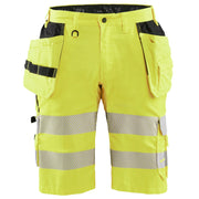 Håndverksshorts varsel m/stretch gul C46