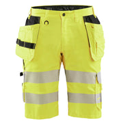 Håndverksshorts varsel m/stretch gul C48