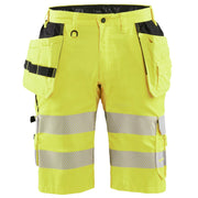 Håndverksshorts varsel m/stretch gul C60