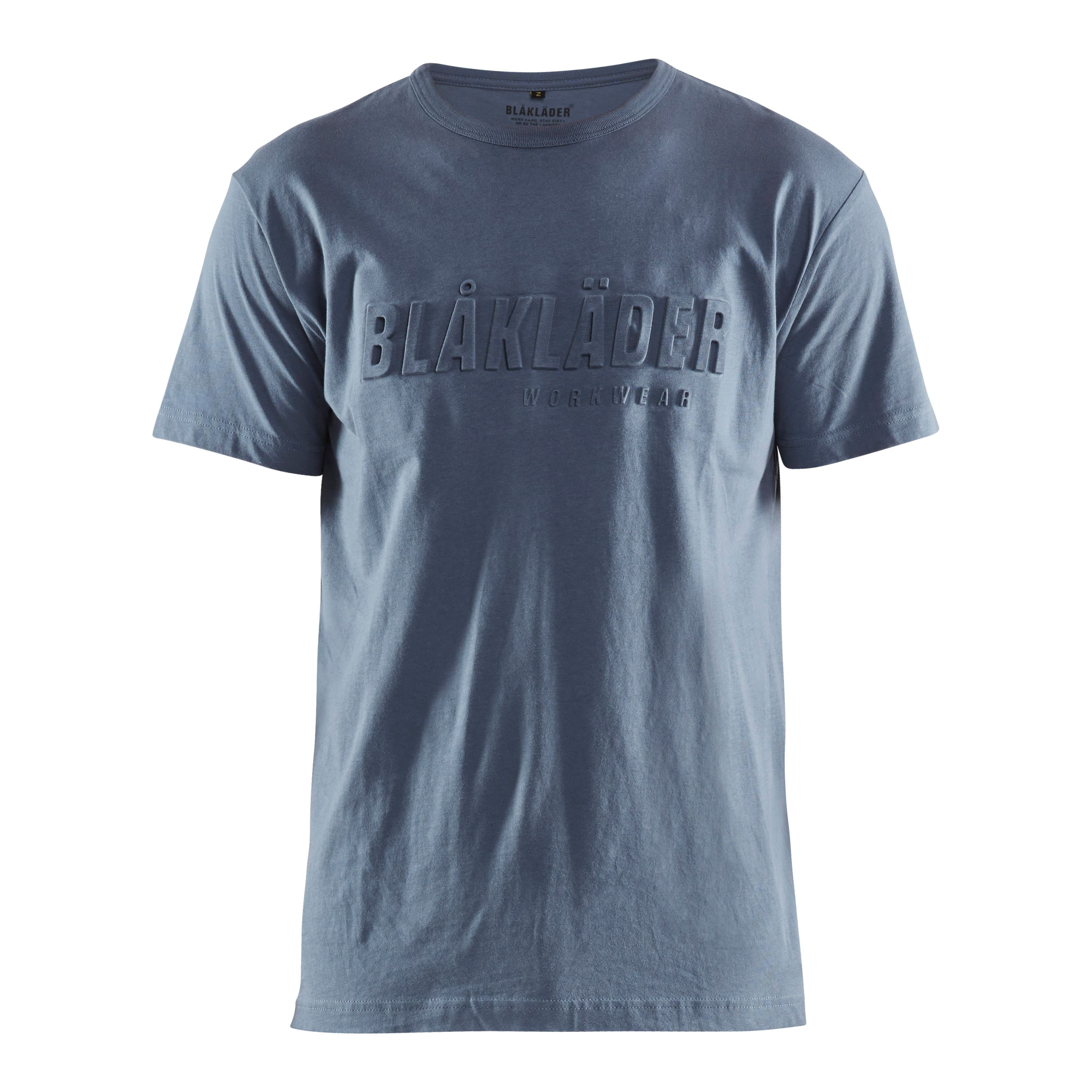 T-Skjorte med 3D-print blå limited 2XL