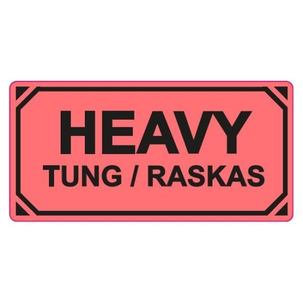 Etikett - Heavy 100 x 50mm