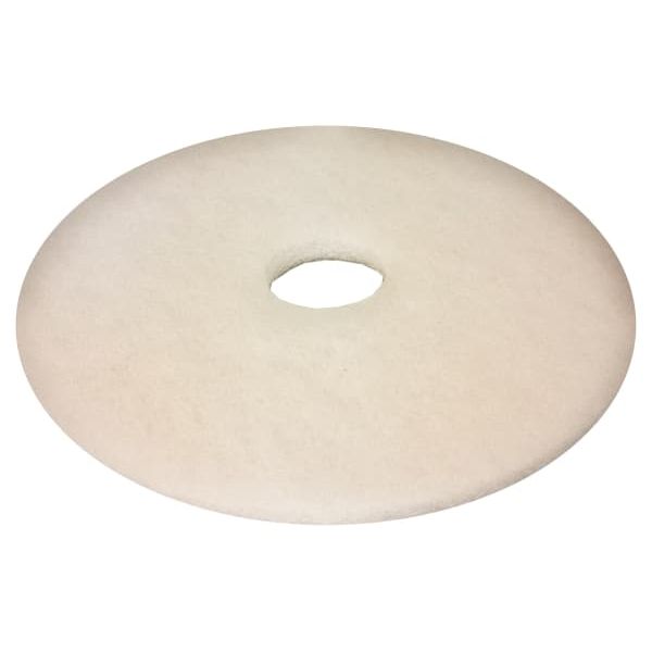 Gulvpad resirkulert PET-fiber 14"hvit