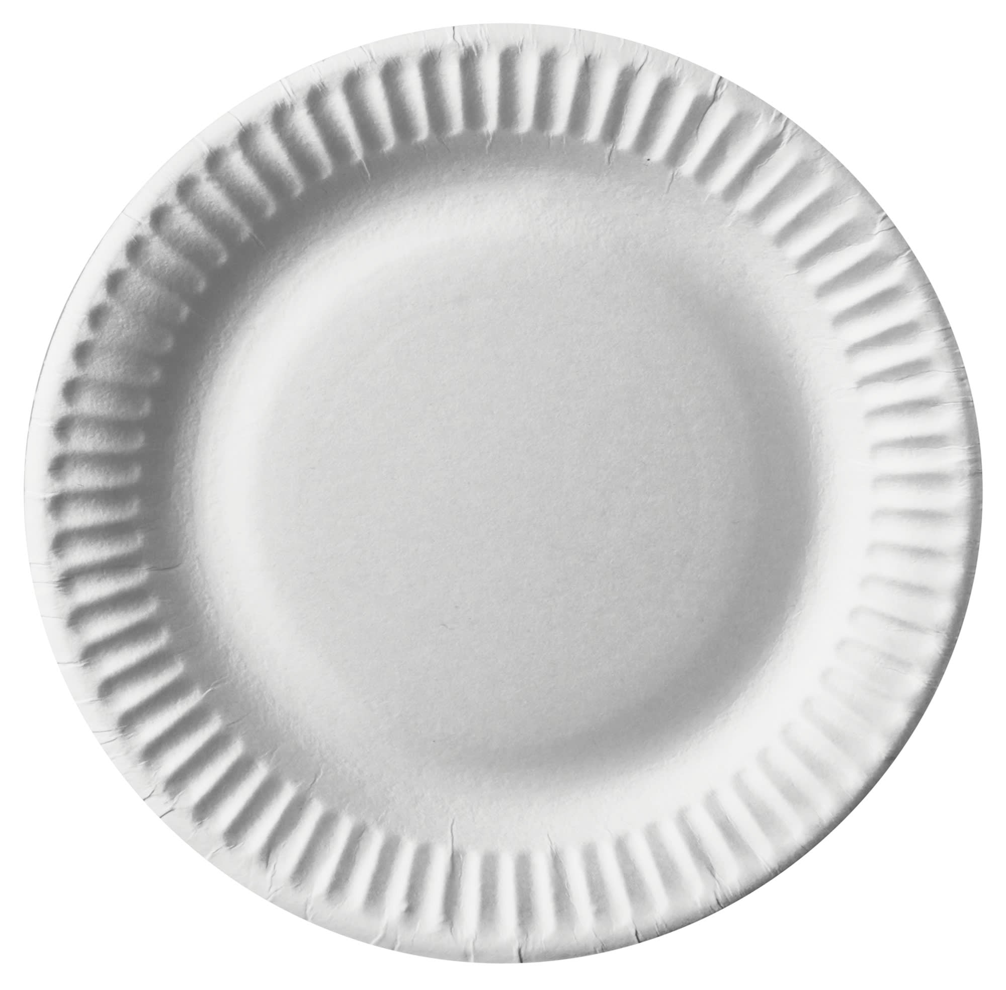 Tallerken papp flat 15cm hvit