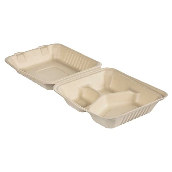 Matboks 3-rom bagasse 325/70/60ml