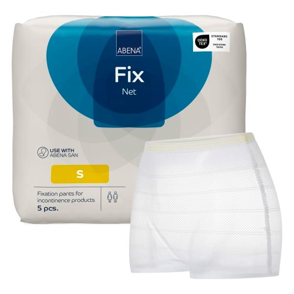 Truse Abena Fix Net hvit u/ben S 5pak