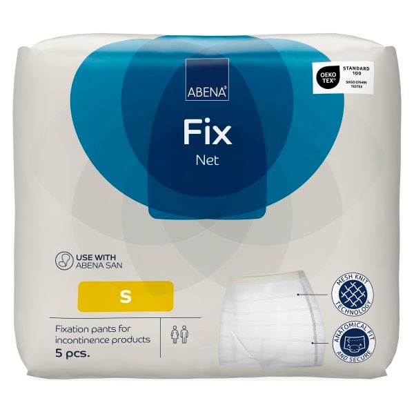 Truse Abena Fix Net hvit u/ben S 5pak