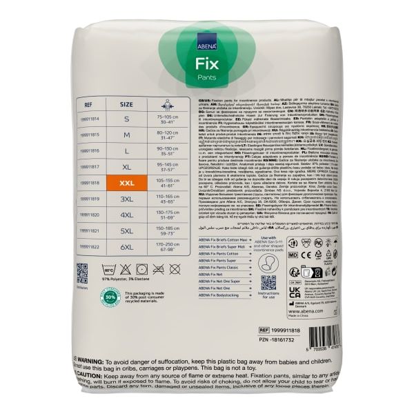 Truse Abena Fix Pants Super m/ben XXL