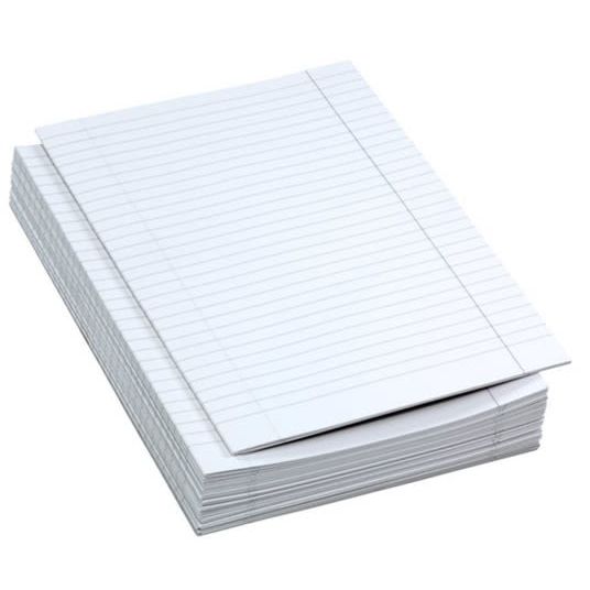 Innføringsark A3 falset linjert med marg