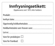 Etikett innfrysing 102x128mm 500stk