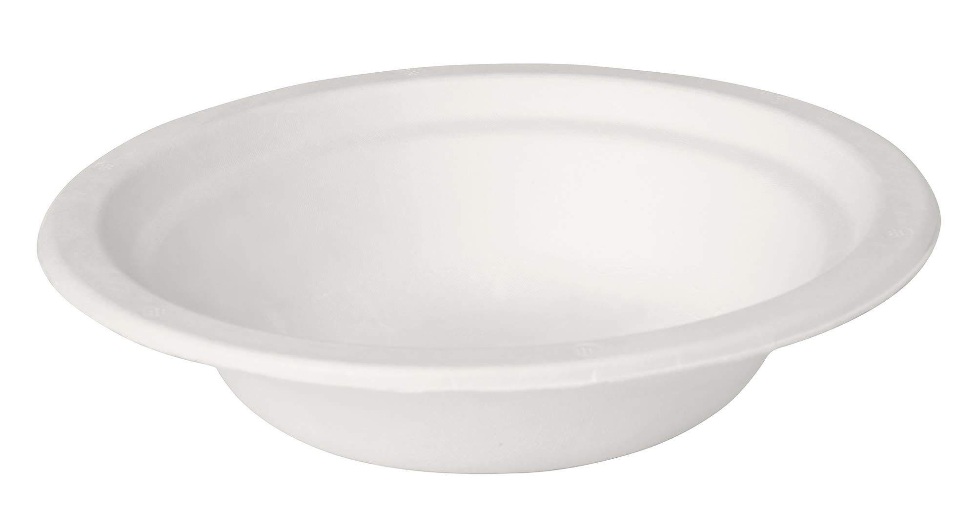 Tallerken dyp 18cm bagasse u/PFAS hvit