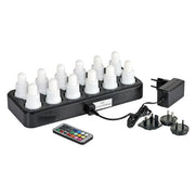 Telys led oppladbar m/ladestasjon