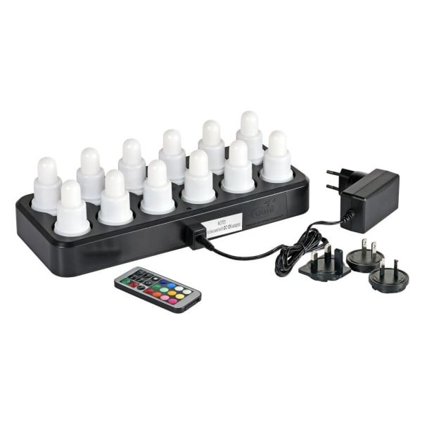 Telys led oppladbar m/ladestasjon